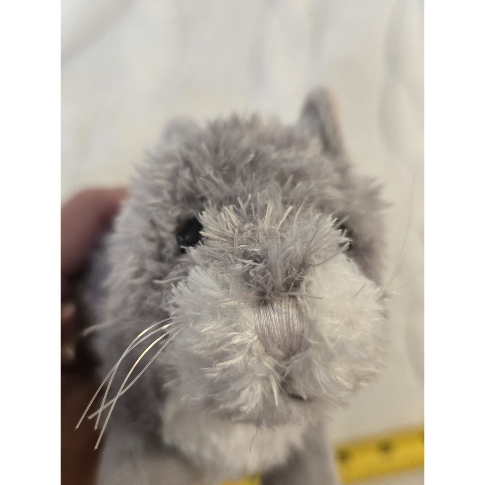 Douglas Cuddle Toys Gray Mouse Plush Stuffed Animal White Belly Long Tail 11" - Picture 10 of 11